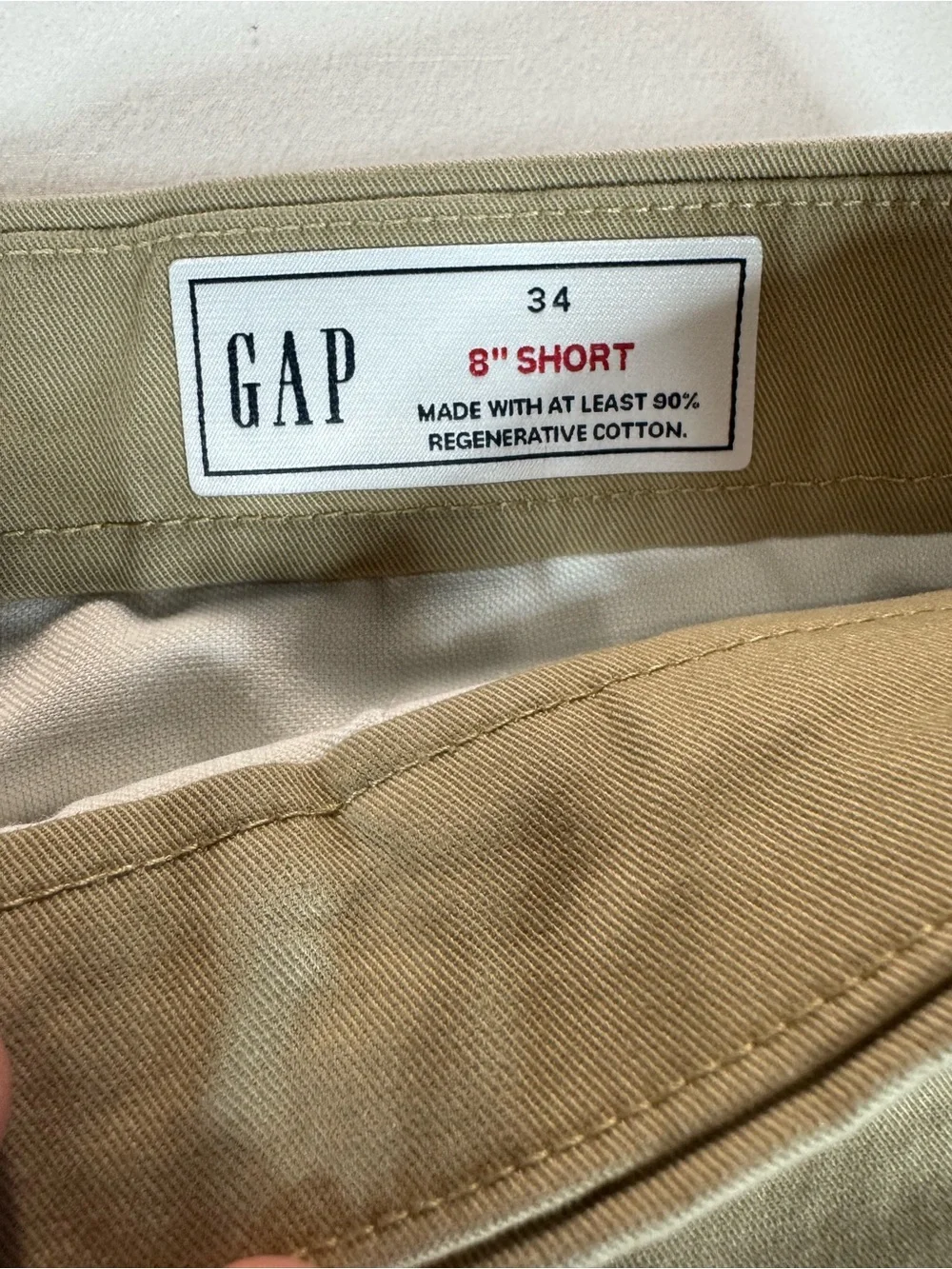 GAP Men's Chino Shorts Size 34 Khaki  8